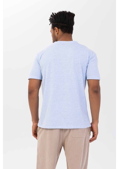 Monox Erkek Melanj Tshirt Mavi