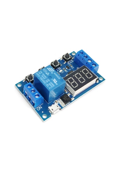 Zaman Gecikmeli Röle Micro Usb 2 Zaman Ayarlı 3 Hane 7 Segment