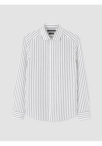 Lcw Busıness Lacivert Slim Fit Çizgili Erkek Gömlek