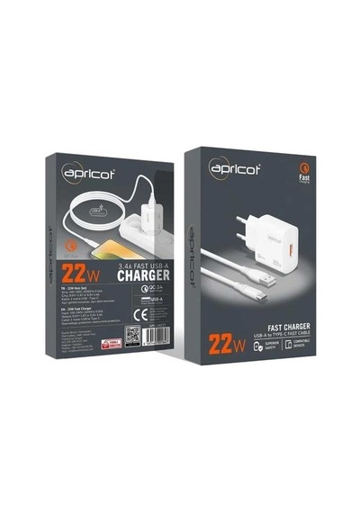 Şarj Adaptörü Kablolu Usb-a To Type-c 22w