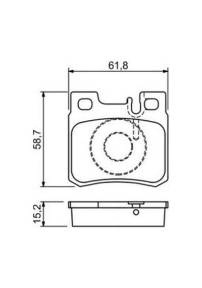 Mercedes C Serisi 202 C230 2.3 Kompressor 1995-2000 Bosch  Arka Balata Wva21197