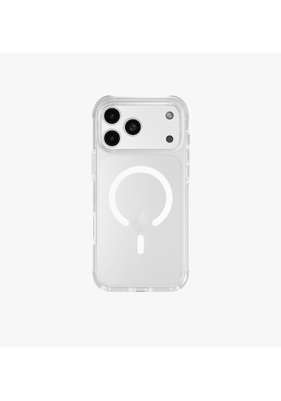 Apple Uyumlu iPhone 17 Pro Max Kılıf Combat Serisi Üç Katmanlı Shocksorb Magsafe Özellik Magclick Koruyucu Kapak Şeffaf