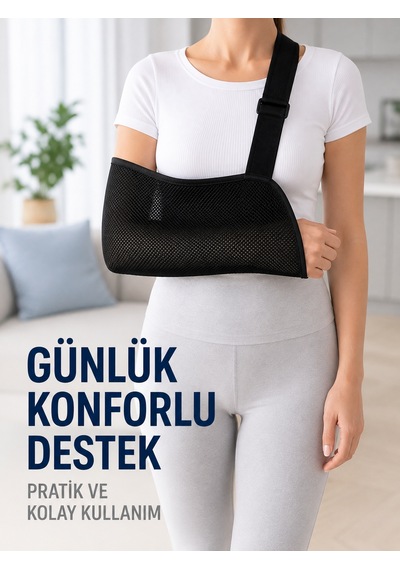 Fileli Kol Askısı Ayarlanabilir Omuz Askılı Nefes Alabilen Kol Destekleyici Çok Renkli