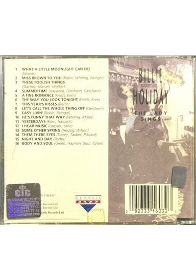 Müzik Cd Sidir Plak Değildir Cd Billie Holiday The Lady Sings C