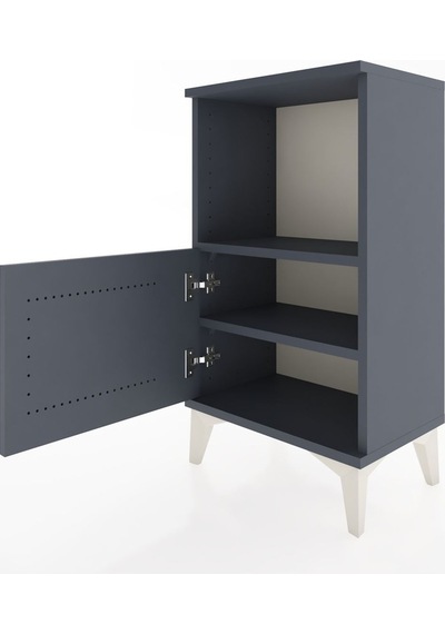 Arges Komodin 2 Raflı 44x30x80 Antrasit-antrasit Antrasit