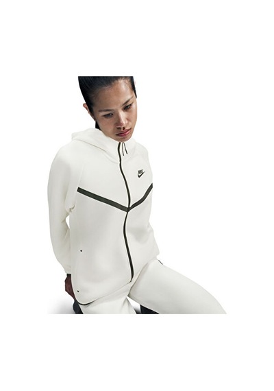 Nike Sportswear Tech Fleece Wındrunner Kadın Günlük Polar Ceket Hv6747-110 Beyaz Beyaz