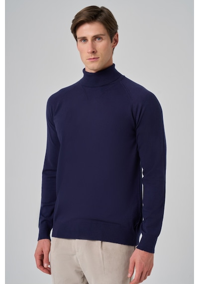 Morven Erkek Marine Trend Core Spun Balıkçı Yaka Dynamic Fit Rahat Kesim Triko 26kc017010210 Marine Marine