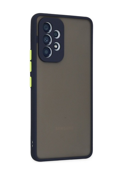 Galaxy A53 5g Kılıf Montreal Silikon Kapak - Lacivert Çok Renkli