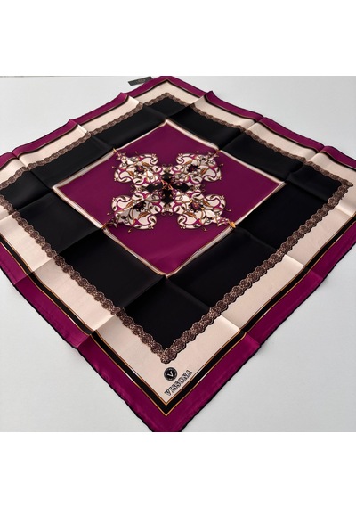 Vissona Twill İpek Eşarp Ipk4503-27315 Çok Renkli