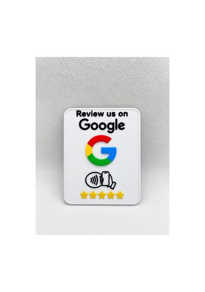 Solvra Nfc Google Yorum Kartı Müşterilerinizden Kolayca Yorum Alın Beyaz Beyaz