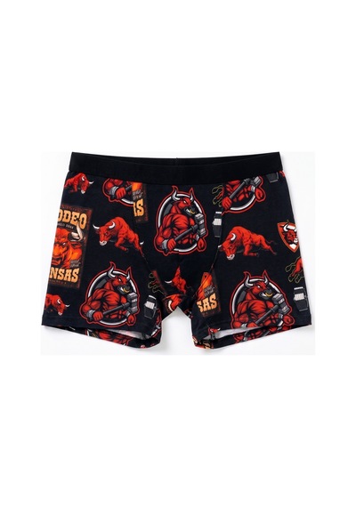 Just Inner Erkek Pamuklu Boxer Dijital Baskı Ekstra Konforlu Kalıp 138000 Kırmızı