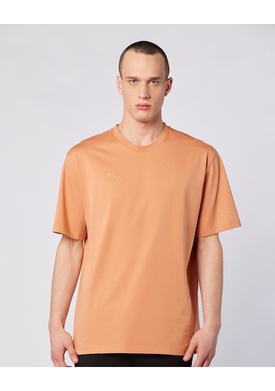 Kappa Logo Adam Erkek Camel Oversize Tişört