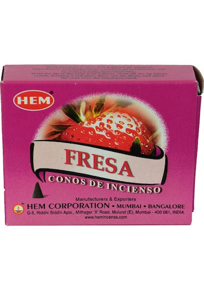 Hem Çilek Kokulu 10 Konik Tütsü Strawberry