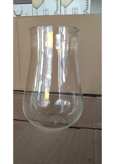 Delizli El İmalati 24 Cm - El İşciliği Vazo Cam Ps24 Beyaz