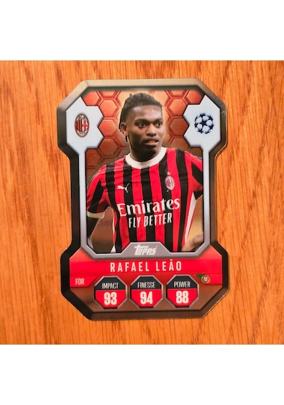 Topps Rafael Leao Chrome Shield Oyun Kartı Sh16