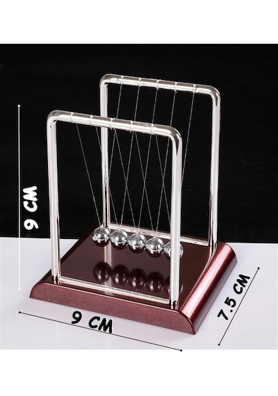 Lapidaria Çarpışan Newton Denge Topları Küçük Boy 9x9x7.5 Cm