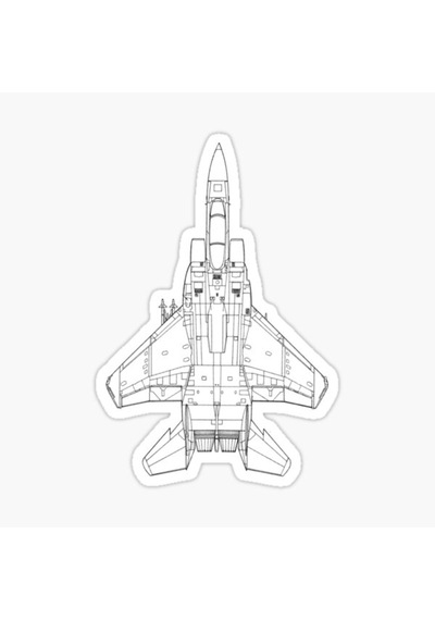 Jet Savaş Uçağı Araba Leptop Için Sticker Yapıştırması 20Cm Z2