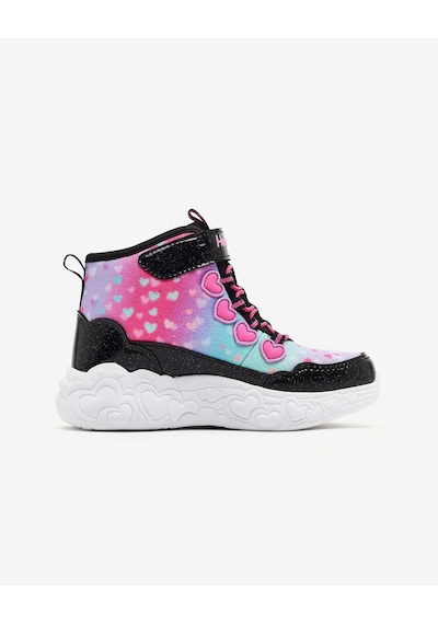Skechers Eternal Heart Lıghts Büyük Kız Çocuk Siyah Işıklı Bot 303262l Bkmt Siyah