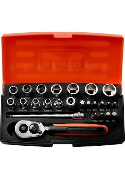 Bahco SL25 / 1/4" Lokma Takımı 25 Parça