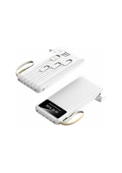 Powerbank Şarj Cihazı 4 Çıkışlı 20.000 Mah Powerbank Taşınabilir Çoklu Giriş Altın