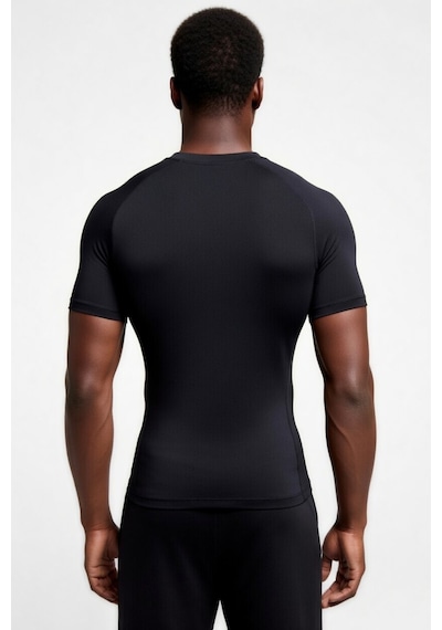 Premium Ufc Siyah Kısa Kol Compression Erkek T-shirt Spor Gym Fitness Boks Kickboks Mdl7 Siyah