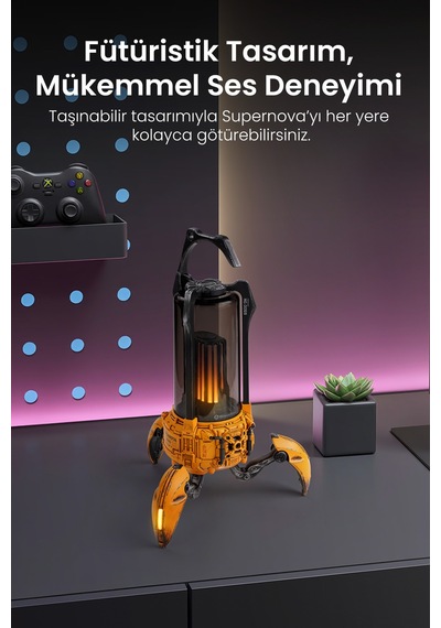 GravaStar Supernova Özel Seri Led Işıklı 25W Bluetooth Hoparlör