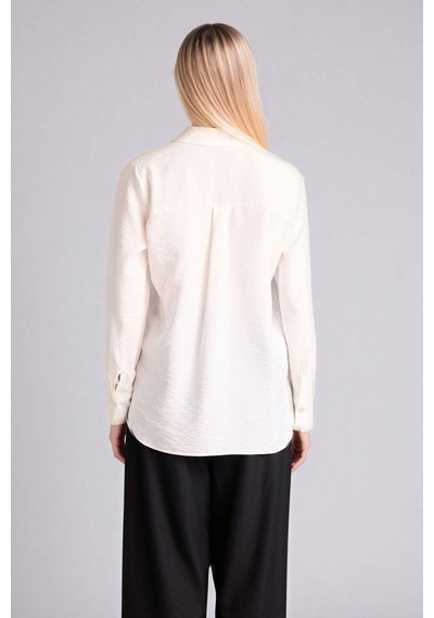 DeFacto Regular Fit Basic Düz Uzun Kollu Gömlek M9407AZ25SPWT16
