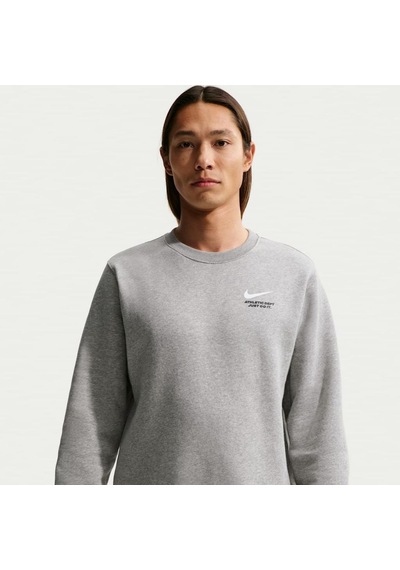 Nike Sportswear Club Bb Crew Erkek Gri Sweatshirt