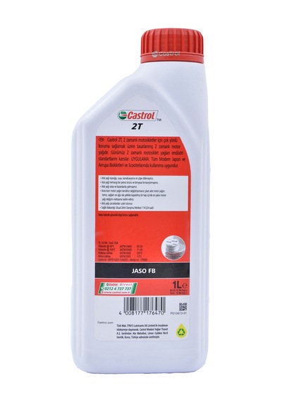 Castrol 10w-40 2t 2 Zamanlı Motosiklet Motor Yağı 1 Litre Jaso Fb