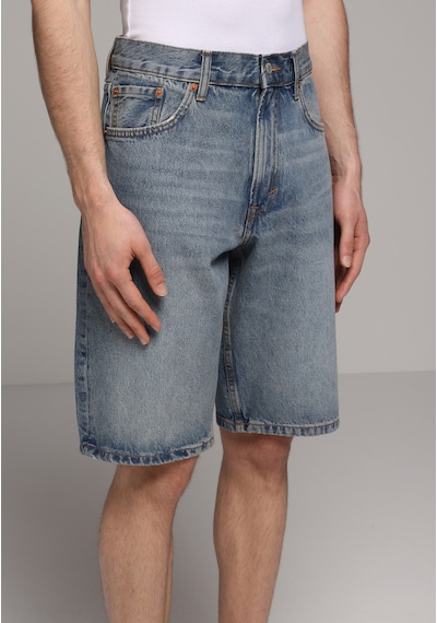 Colin's Colins Loose Straight Fit Orta Bel Düz Erkek Mid İndigo Denim Jean Şort Cl1081096 Q1.v1 Dn44997