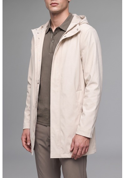 Defacto Regular Fit Kapüşonlu Çıtçıtlı Astarlı Suni Deri Parka H2892ax26aubg721 Bej-bg721