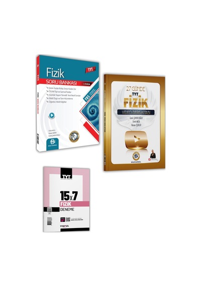 Tyt Fizik 27 Günde Video Ders Kitabı Fizikle Barış Hoca 2027 Ve Tyt Fizik Soru Bankası + Fasikül Deneme