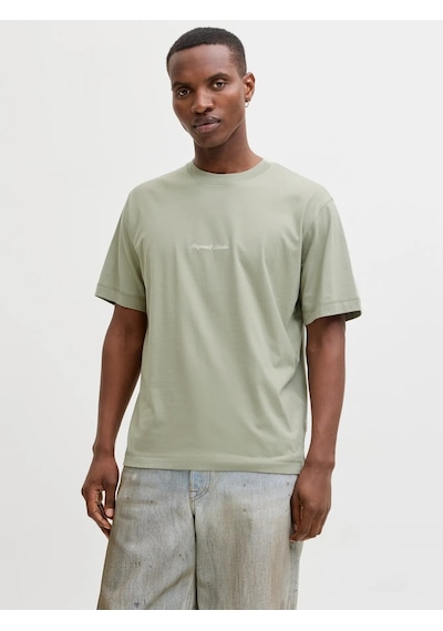 Jack & Jones Jack&jones Jornorrebro Emb Tee Ss Erkek T-shirt 12282892 Yeşil