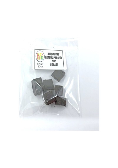 MUM BOYASI KONSANTRE GRANÜL PARAFİN SOYA WAX MUM BOYASI SİYAH RENK 10 GR