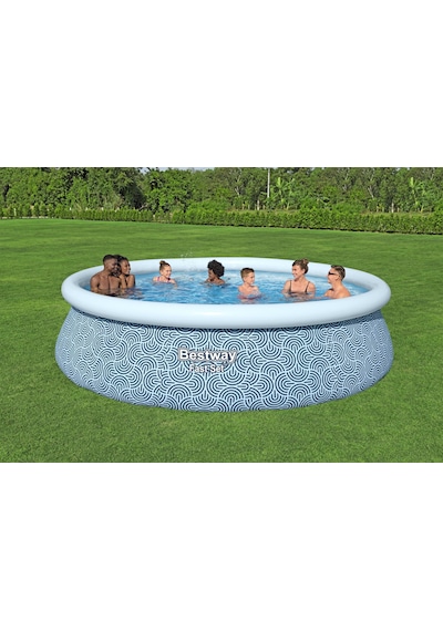 Bestway 57372 Fast Set Çember Şişme Havuz Seti 4,57 M X 1,07 M Mavi - Beyaz