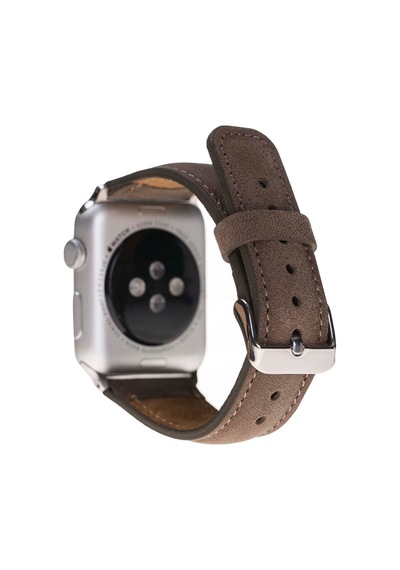 Bloominband Cinnamon Bark Deri  Apple Watch Uyumlu Kordonu-44/45/46/49mm