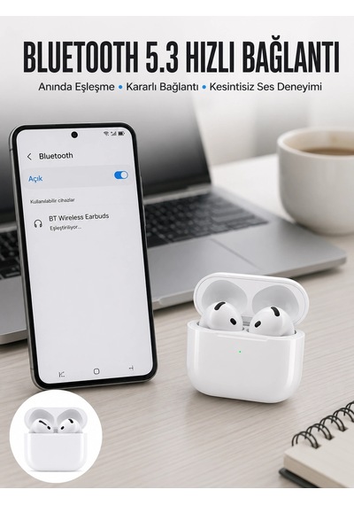 Kablosuz Bluetooth Kulaklık Tws Anc Özelliği Yüksek Ses Kaliteli Yeni Nesil Diğer