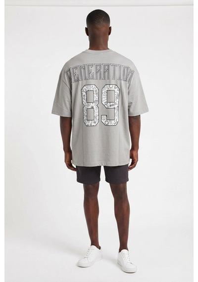 Blow Up Future Gen 89 Gri Oversize Erkek T-shirt 141530 Siyah