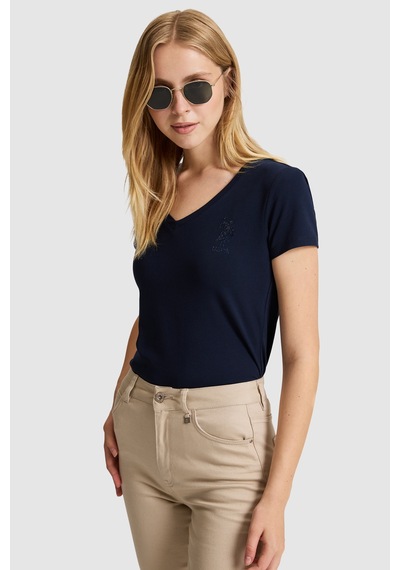 U.S. Polo Assn. U.s. Polo Assn. Kadın Lacivert Tişört Basic 50321817-vr033 U.S. Polo Assn. U.s. Polo Assn. Kadın Lacivert Tişört Basic 50321817-vr033