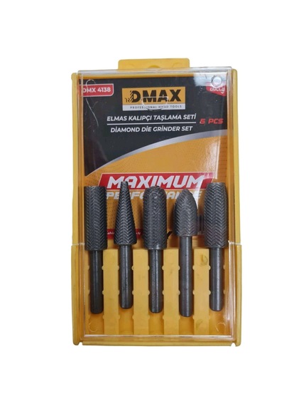 Dmax Matkaba Takılan Elmas Kalıpçı Taşlama Seti 5'li Set