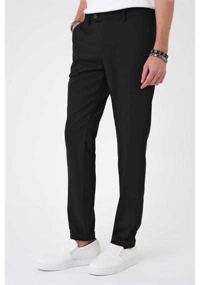 Efor Comfort Fit Beli Lastikli Siyah Jogger Pantolon P 1184 Siyah
