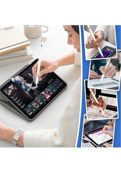 Universal Capacitive Stylus Pen, Manyetik Pasif Dokunmatik Kalem -