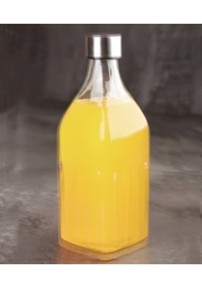 Acar Kare Cam Su Şişesi 1000 Ml