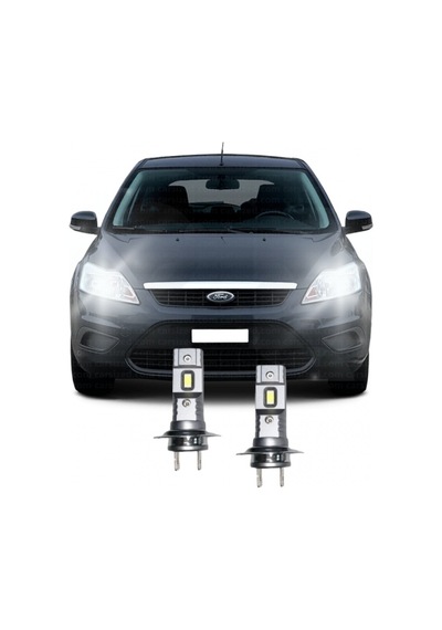 Ford Focus 2 Makyajlı Led Kısa Far Ampulü H7 Mini Led 2'li Set