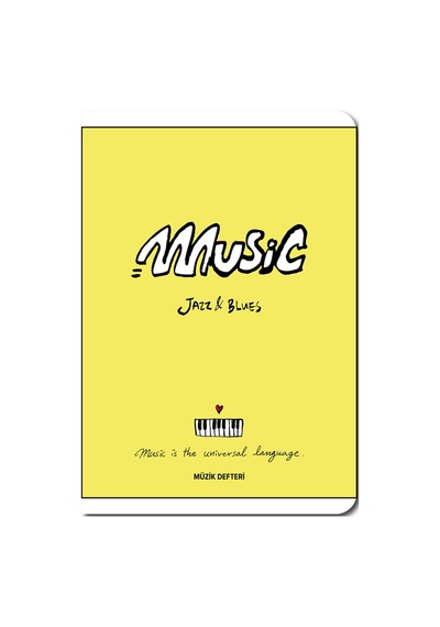 Meteksan A4 30 Yp Arya Pp Kapak Büyük Müzik Defteri