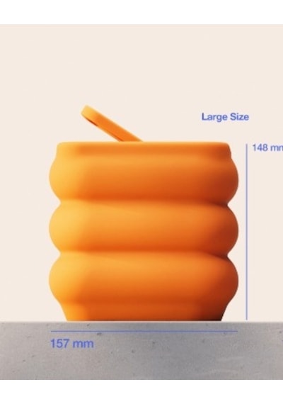 3d Baskı Baklava Formlu Sallanır Kapaklı Çöp Kutusu Büyük Boy Mutfak Banyo Ofis Kovası 157x157x148 Mm Turuncu Çok Renkli