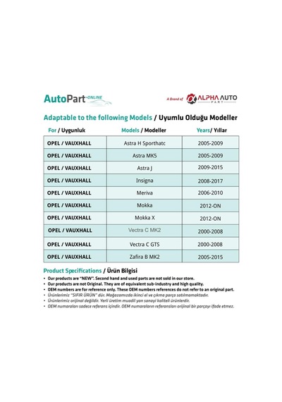 Opel Astra J,insigna,meriva,mokka,mokka X İçin Termostat Su Hortumu Boru Konnektörü