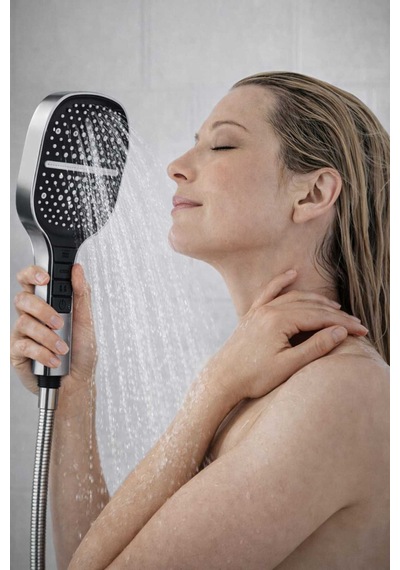Banyo Duş Başlığı Set Ağır Malzeme Lüx Duş Başlığı Gri Plastik Diğer