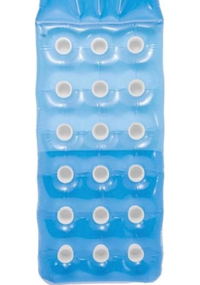 Intex 59892 Düz Renkli Bardaklı Yatak 188 Cm, Su Sporları, Plaj M