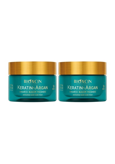 Keratin & Argan Onarıcı Saç Bakım Maskesi 225 Ml Yıpranmış Saçlar İçin Nemlendirici Ve Onarıcı Bakım 2